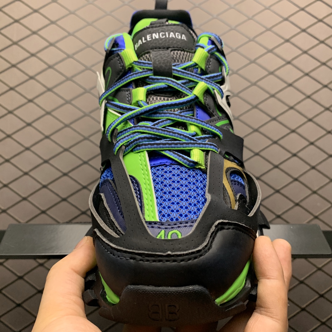 Balenciaga Track Sneaker 'Black Blue'（542023W1GB31097）