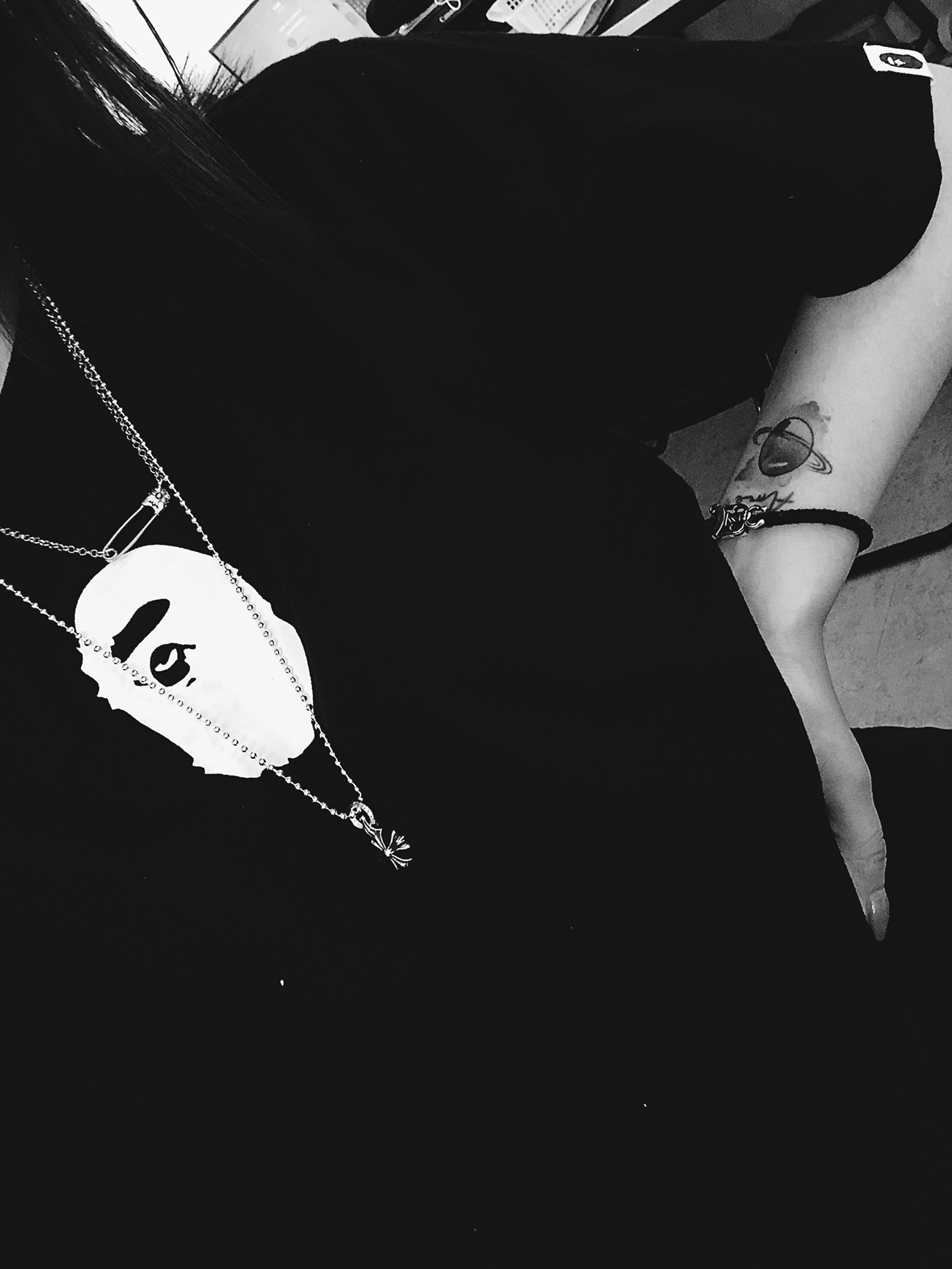 Chrome Hearts Short Cross Necklace（CHROME HEARTS 333）