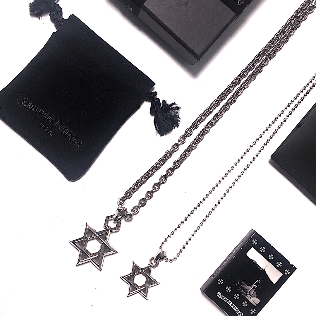 Chrome Hearts Six-pointed Star Necklace（CHROME HEARTS 328）