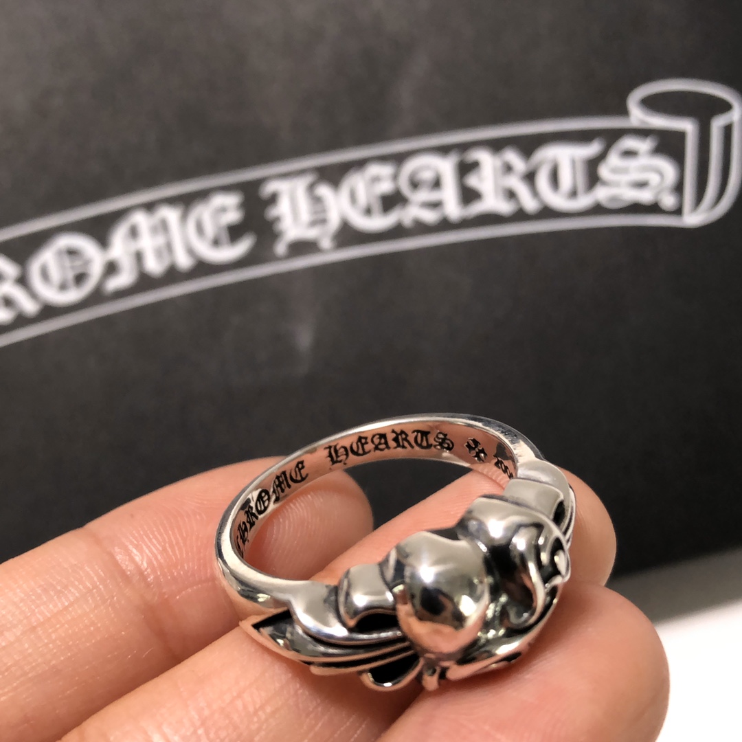 CHROME HEARTS Heart Totem Ring（CHROME HEARTS 291）