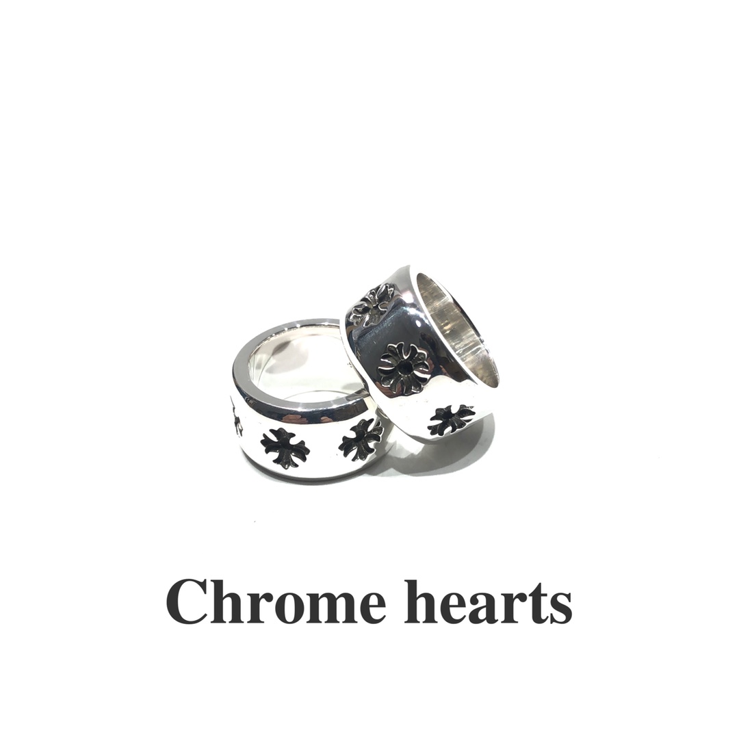 CHROME HEARTS Cross Flower Ring（CHROME HEARTS 257）