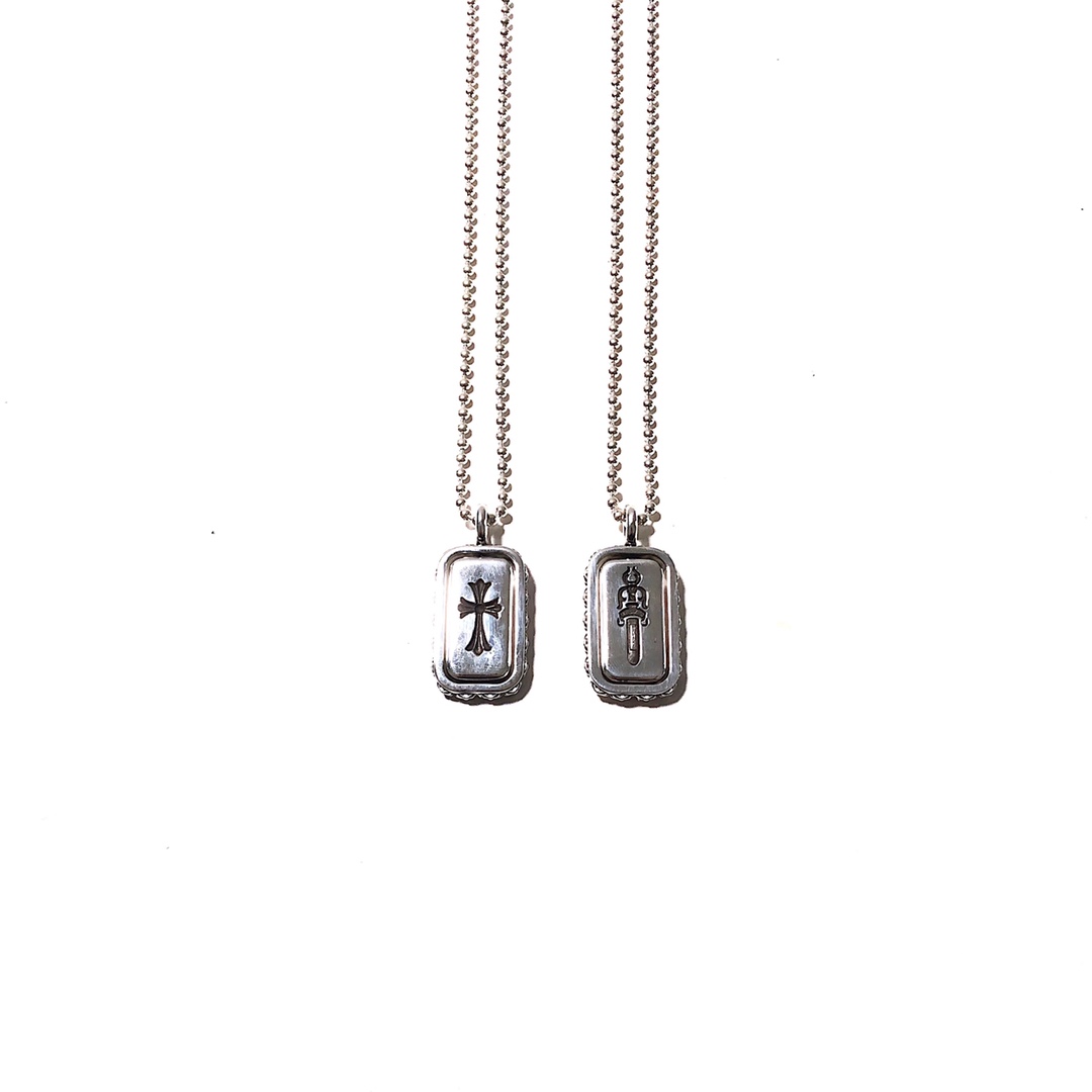 Chrome Hearts Double-Sided Rotating Square Necklace（CHROME HEARTS 331）