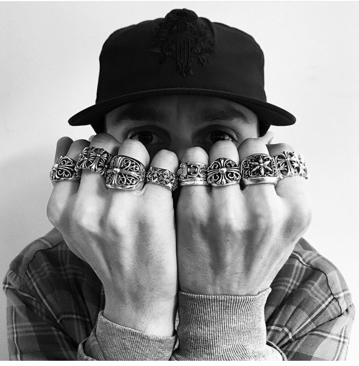 Chrome hearts six-pointed star vine ring（CHROME HEARTS 300）