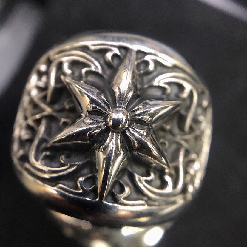 Chrome hearts six-pointed star vine ring（CHROME HEARTS 300）