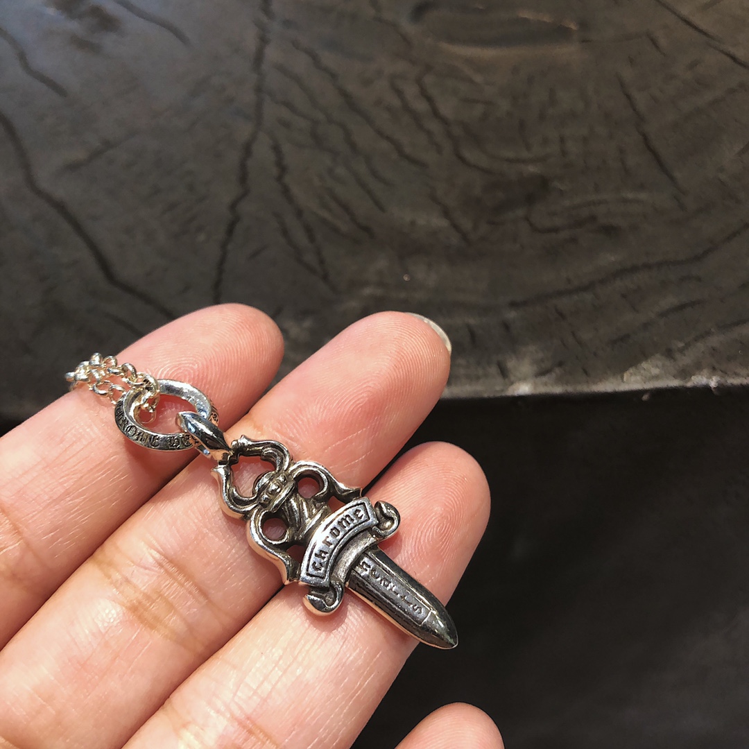 CHROME HEARTS Alphabet Ring Sword Necklace（CHROME HEARTS 361）
