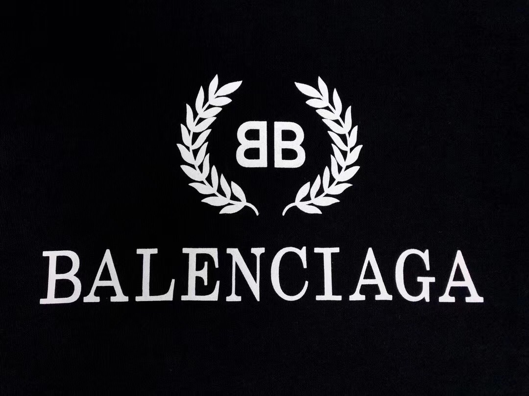 Balenciaga Men's White Logo Wreath Hoodie（547765TCV311300）