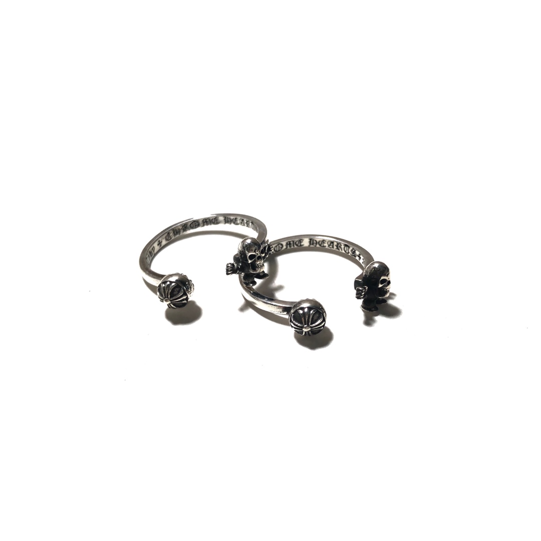 CHROME HEARTS Open Strength Skull Bar Ring（CHROME HEARTS 275）