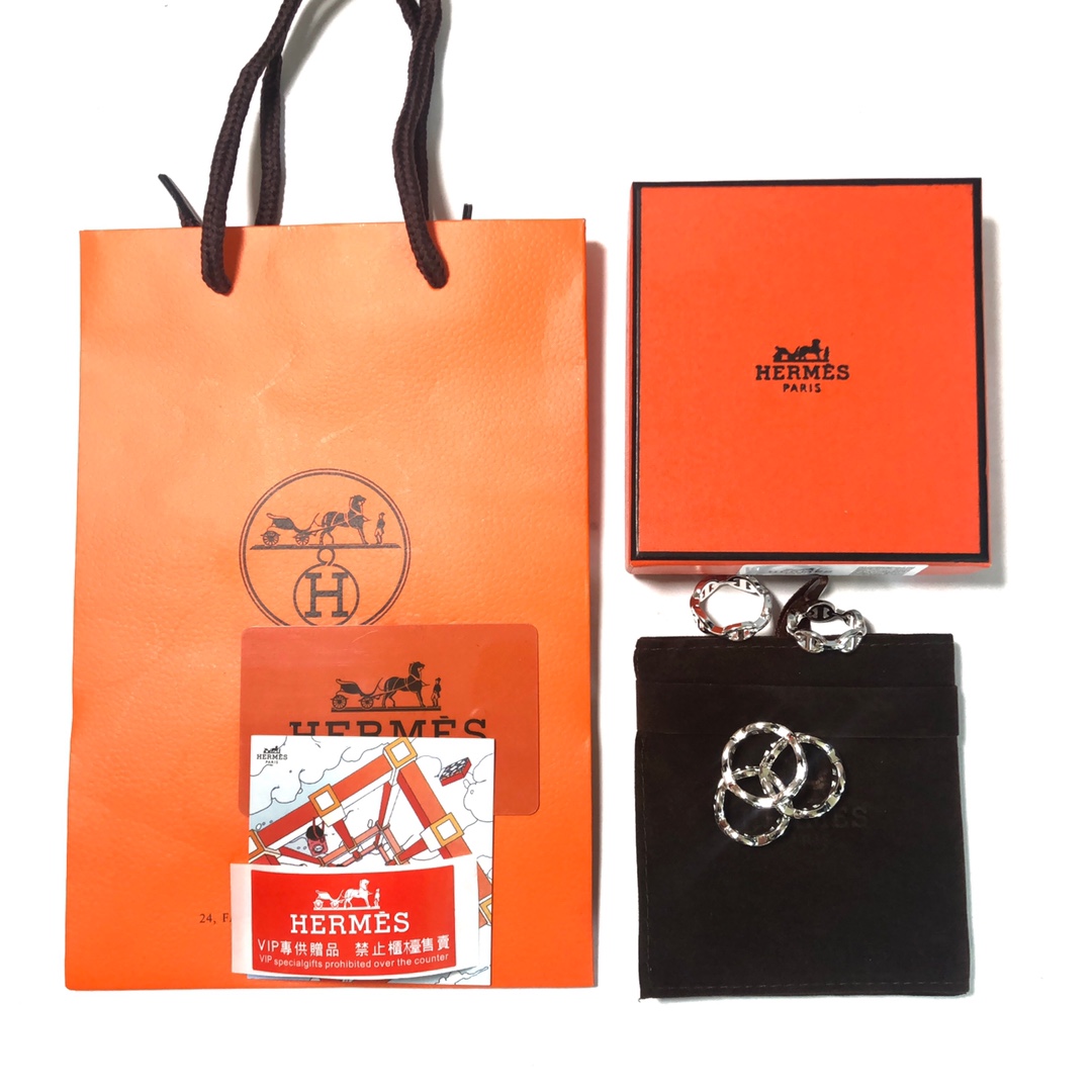 HERMES Chaine d'Ancre Enchainee Ring（H109507B）