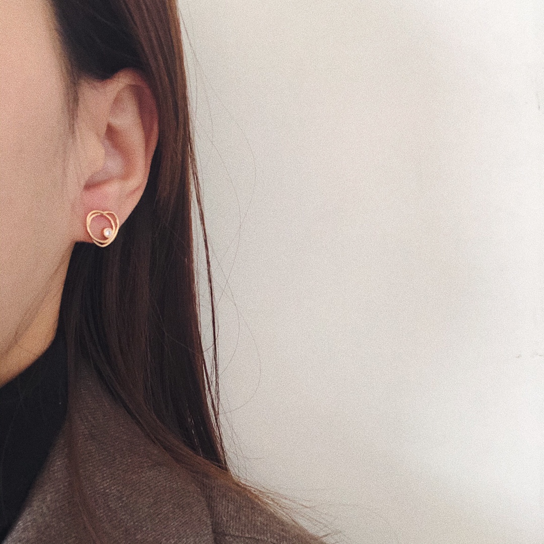 Hermes Vertige Cœur necklace and earrings （H119311B-00ST）