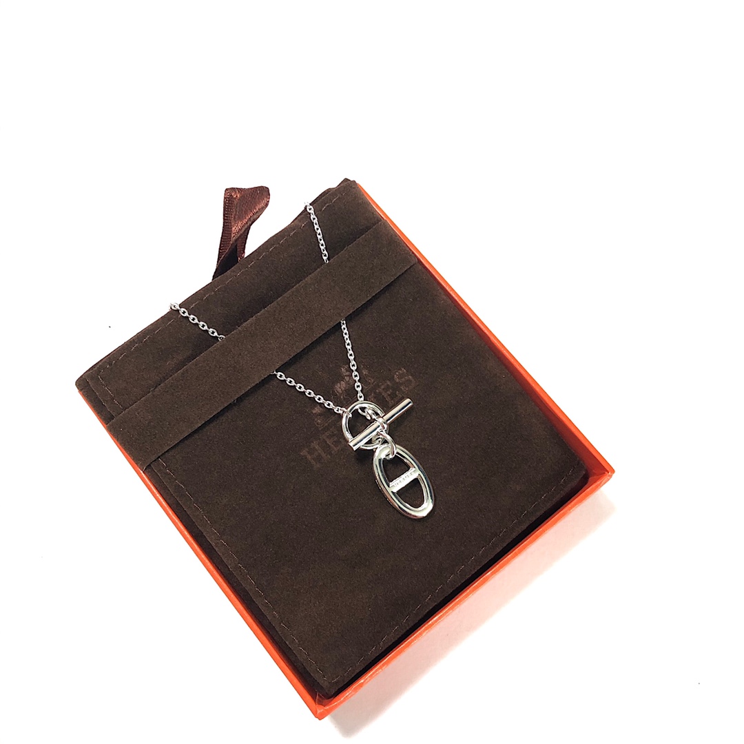 Hermes Chaine D'ancre Necklace "Silver"（H104141B-00）
