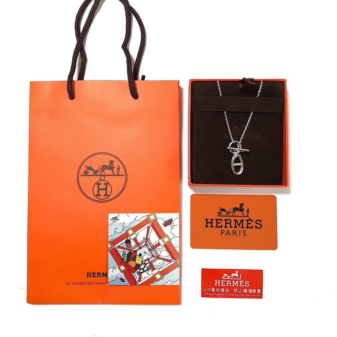 Hermes Chaine D'ancre Necklace "Silver"（H104141B-00）