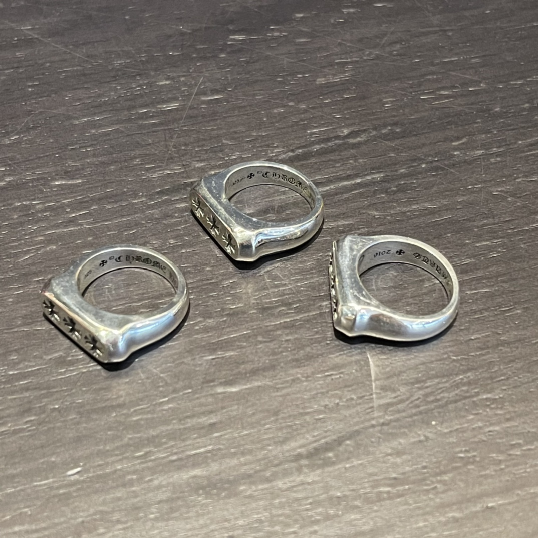 CHROME HEARTS Three Cross Flower Ring（CHROME HEARTS 282）