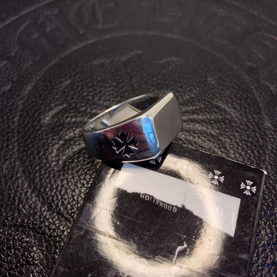 CHROME HEARTS Polished Square Ring（CHROME HEARTS 273）