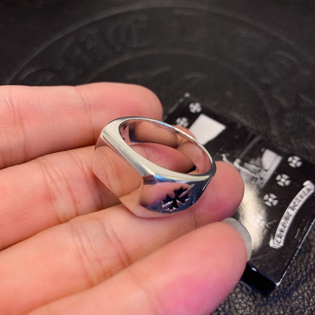 CHROME HEARTS Polished Square Ring（CHROME HEARTS 273）