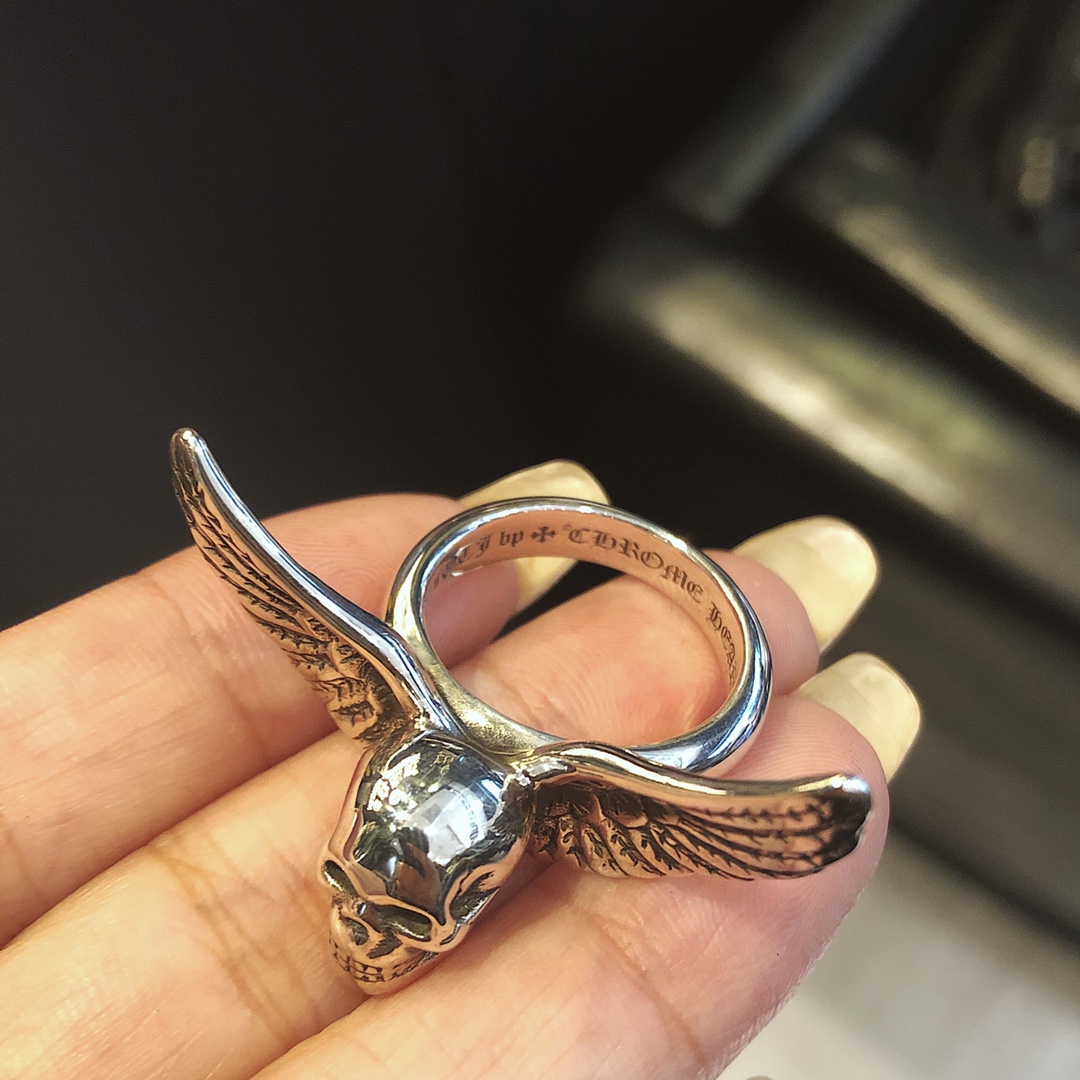 CHROME HEARTS Angel Skull Ring（CHROME HEARTS 276）