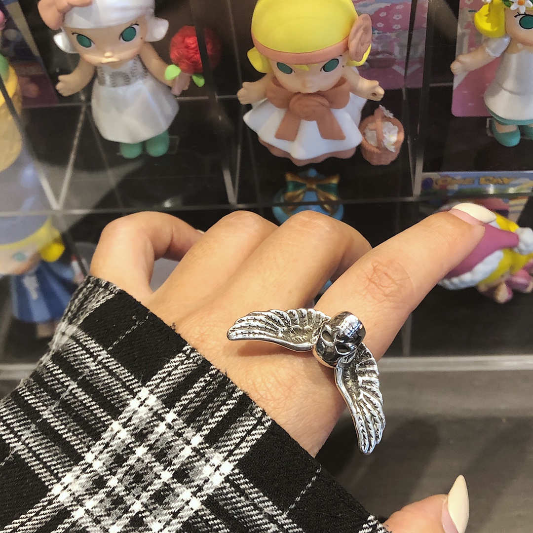 CHROME HEARTS Angel Skull Ring（CHROME HEARTS 276）