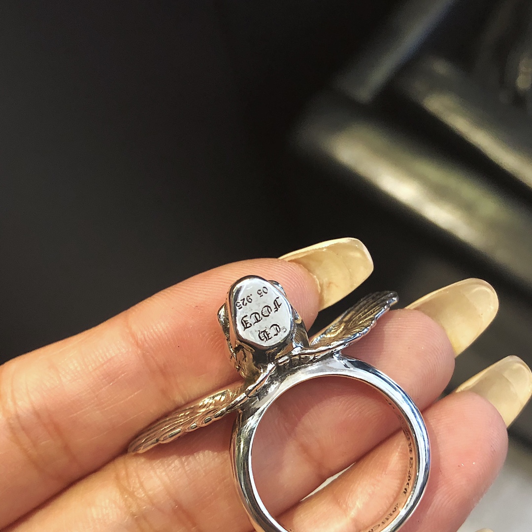 CHROME HEARTS Angel Skull Ring（CHROME HEARTS 276）