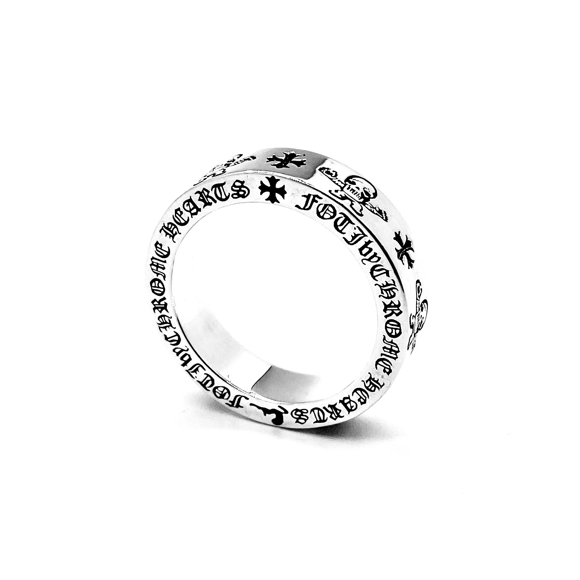 CHROME HEARTS Skull letter ring（CHROME HEARTS 256）