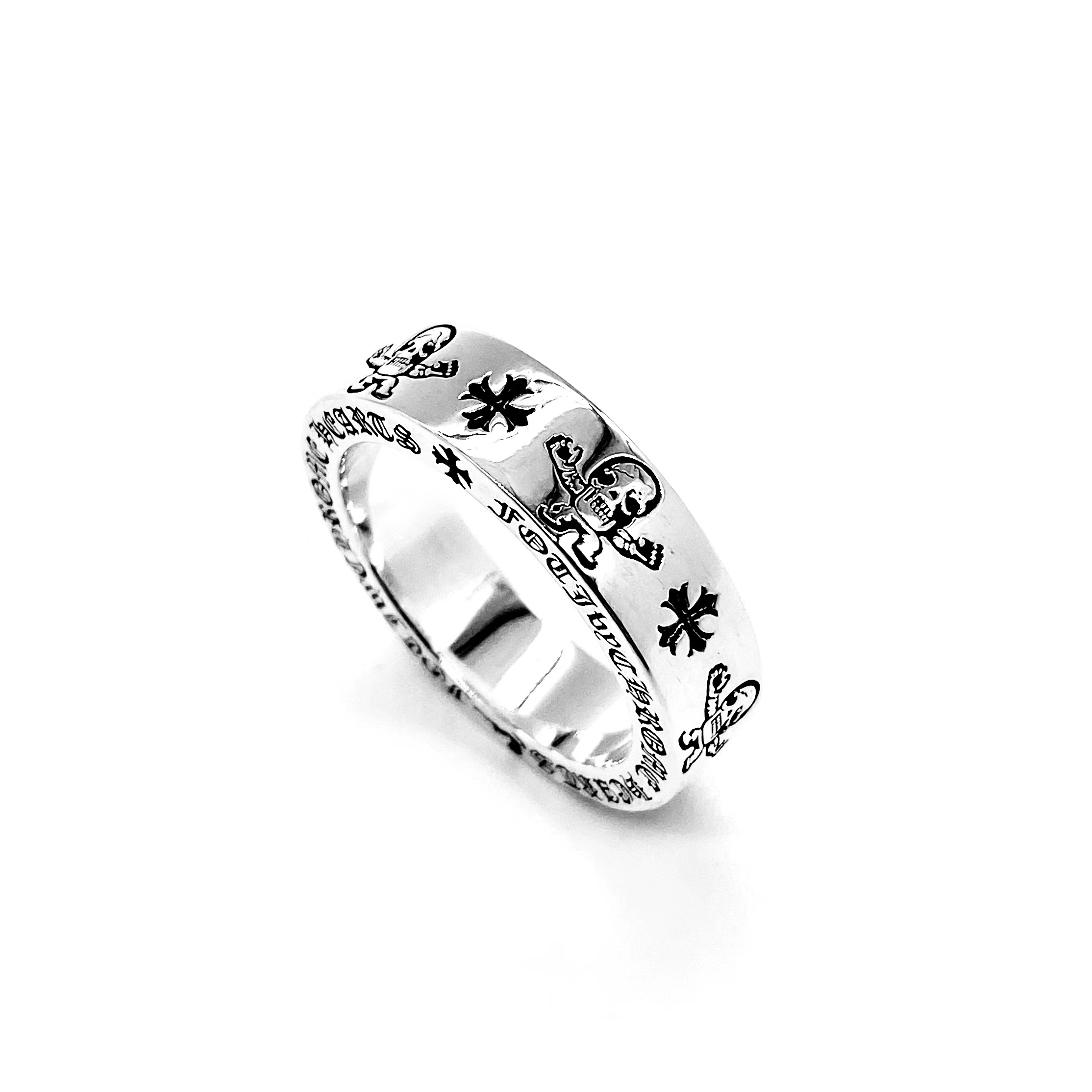 CHROME HEARTS Skull letter ring（CHROME HEARTS 256）