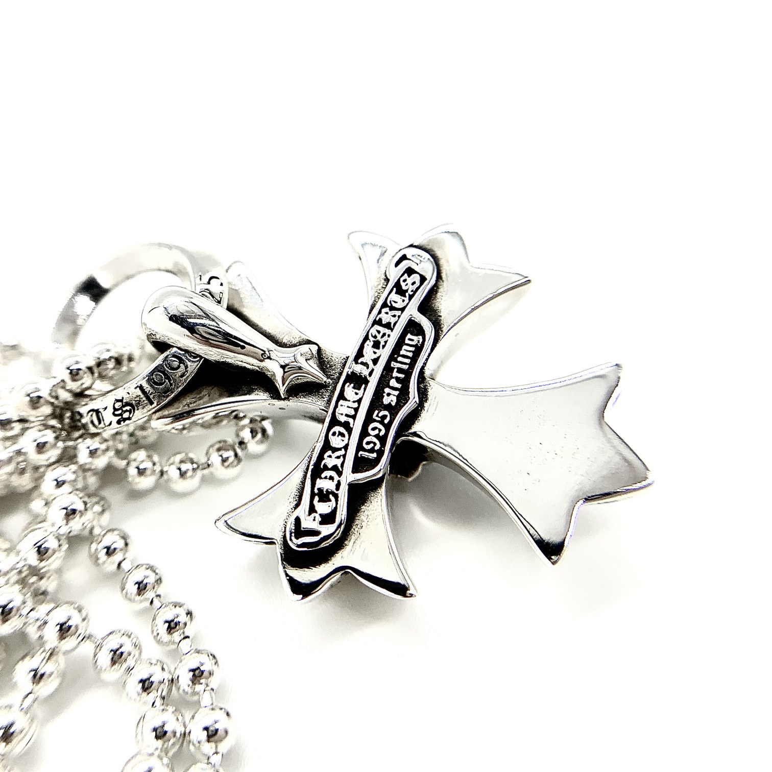 CHROME HEARTS Double Cross Flower Necklace（CHROME HEARTS 255）