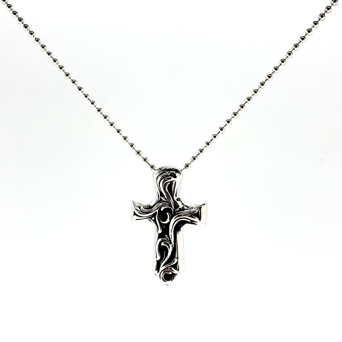 Chrome hearts vine cross necklace（CHROME HEARTS 317）