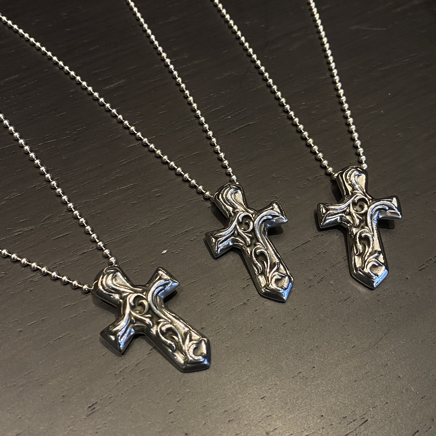 Chrome hearts vine cross necklace（CHROME HEARTS 317）