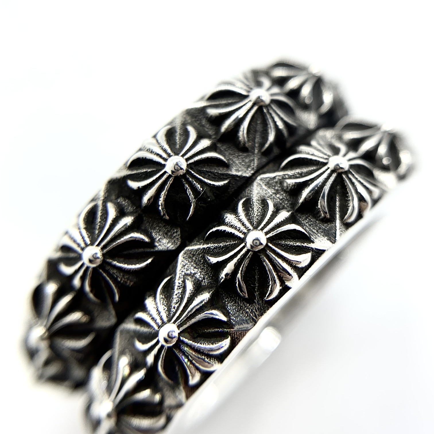 CHROME HEARTS Double Cross Flower Ring（CHROME HEARTS 289）