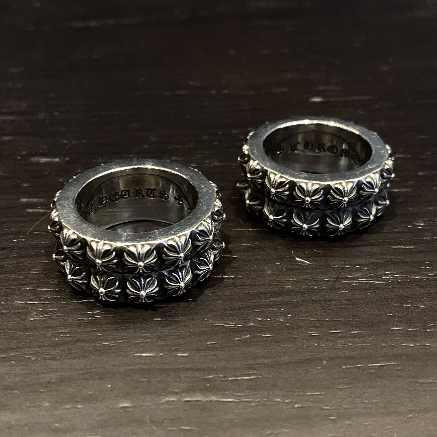 CHROME HEARTS Double Cross Flower Ring（CHROME HEARTS 289）