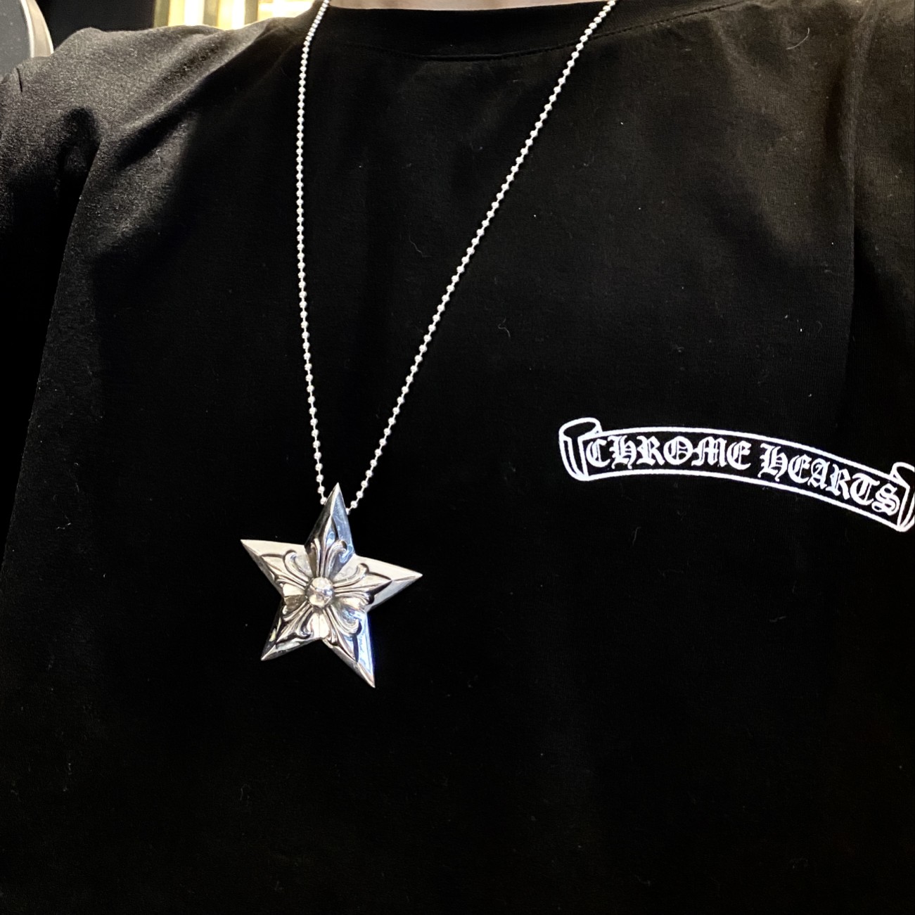 Chrome Hearts Large Pentagram Necklace（CHROME HEARTS 329）