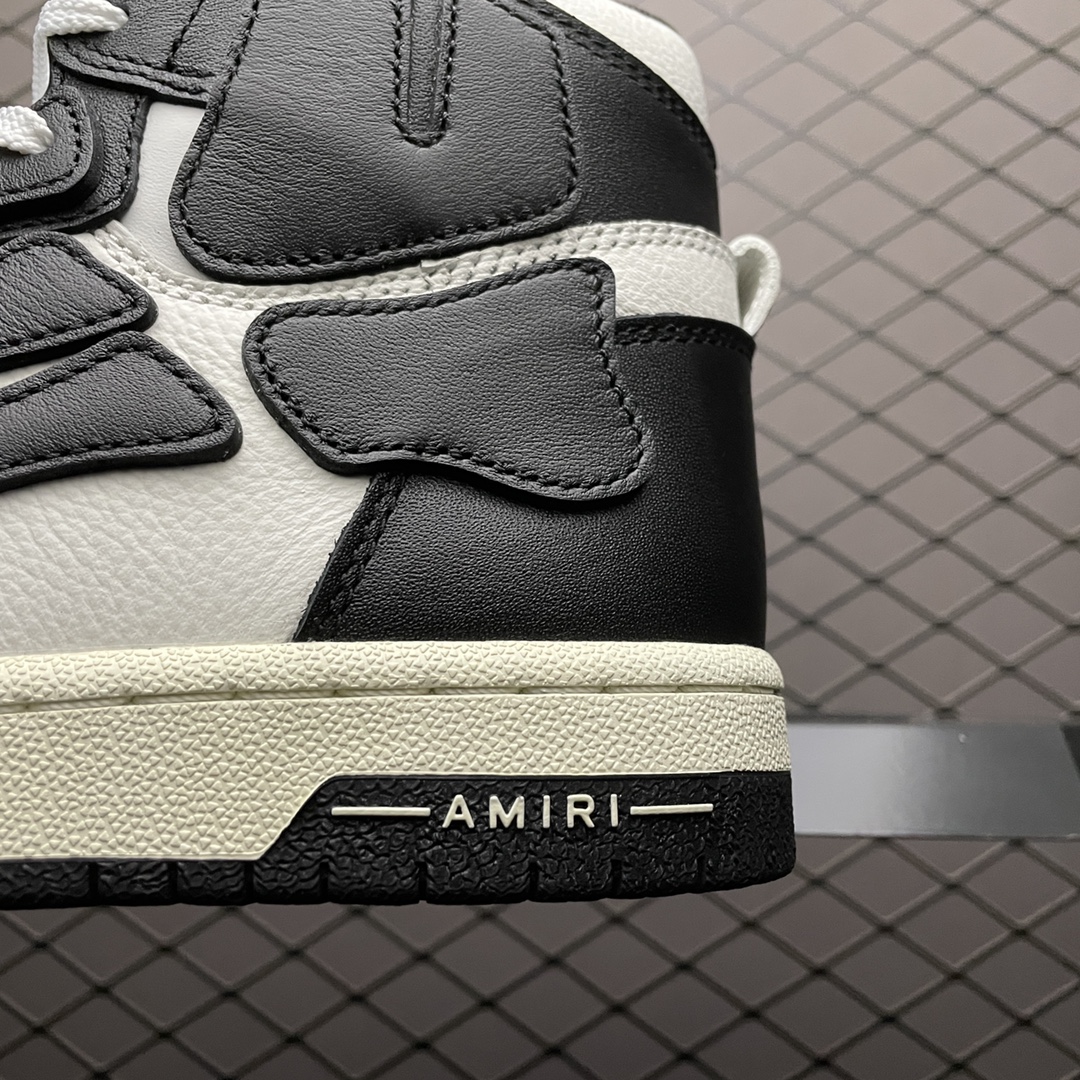 Amiri Skel Top High 'White Black'（MFS002-004）