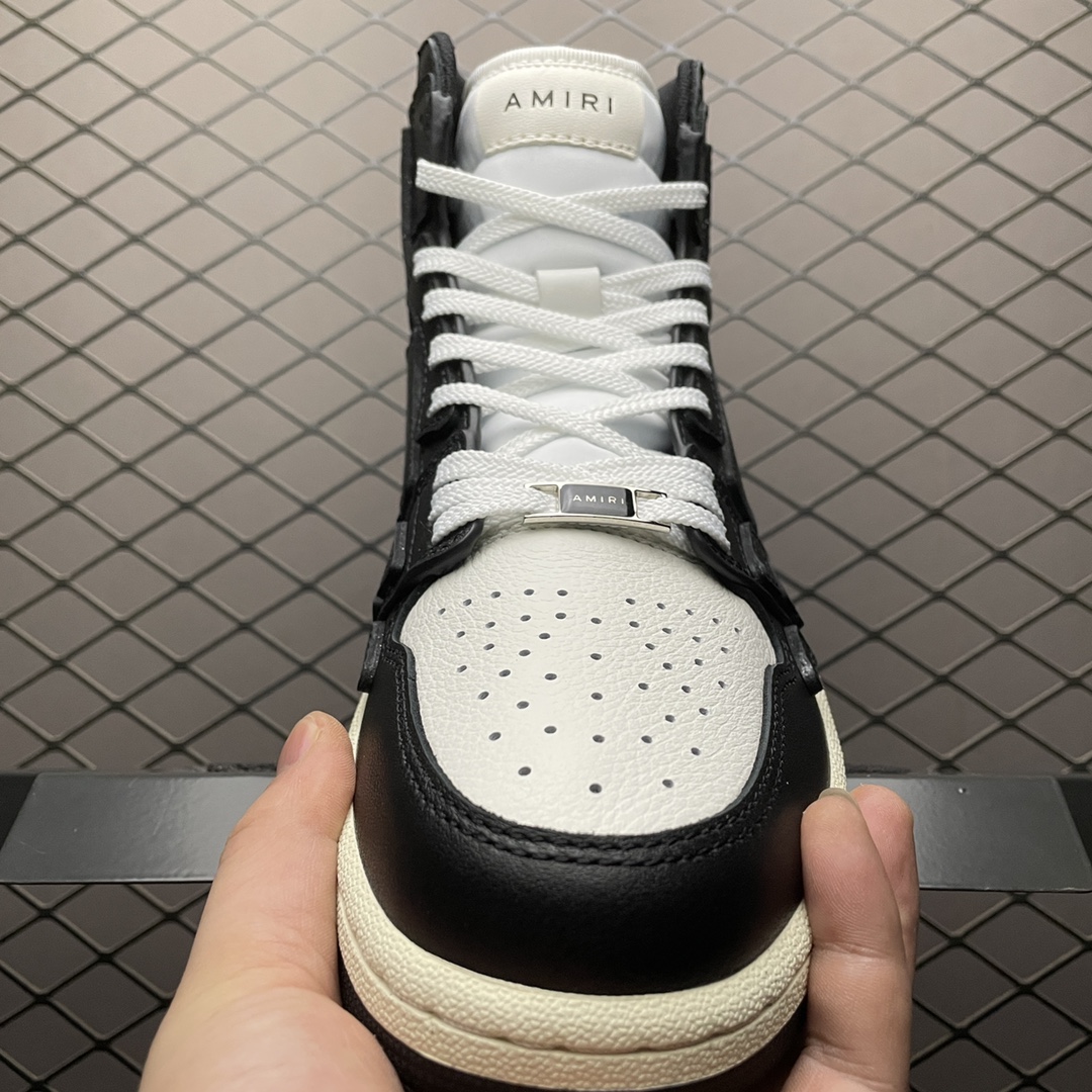 Amiri Skel Top High 'White Black'（MFS002-004）