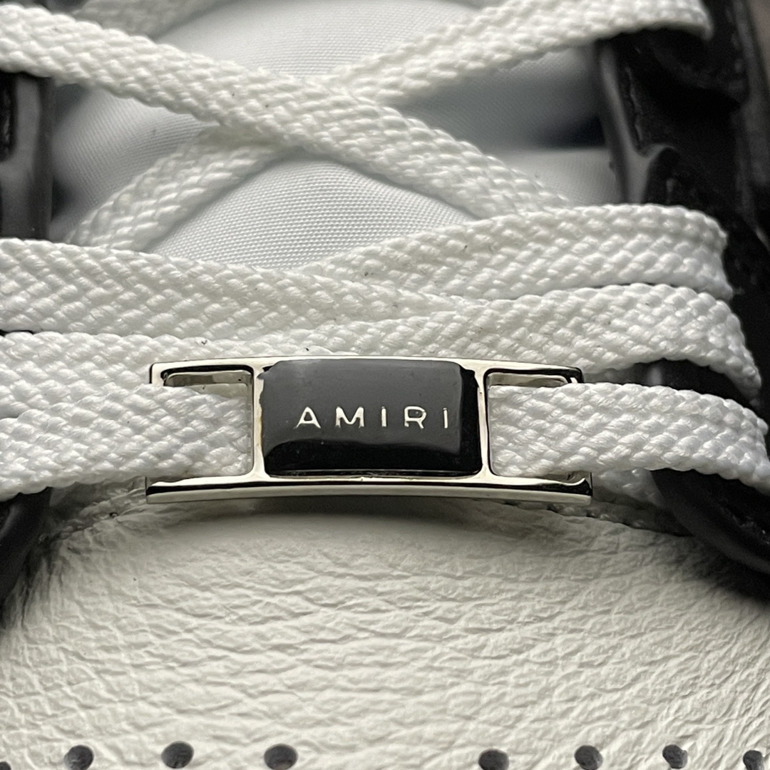 Amiri Skel Top High 'White Black'（MFS002-004）