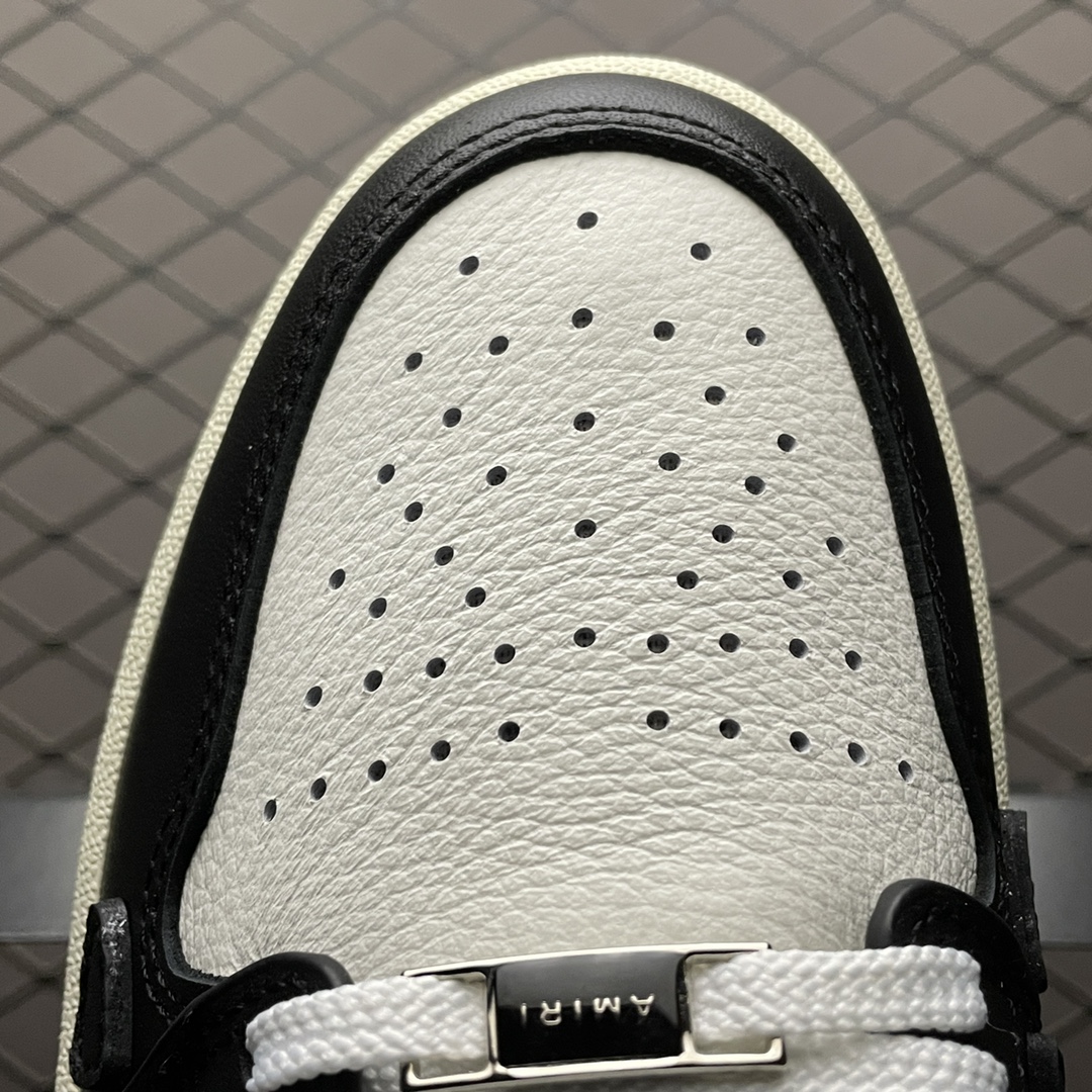 Amiri Skel Top High 'White Black'（MFS002-004）