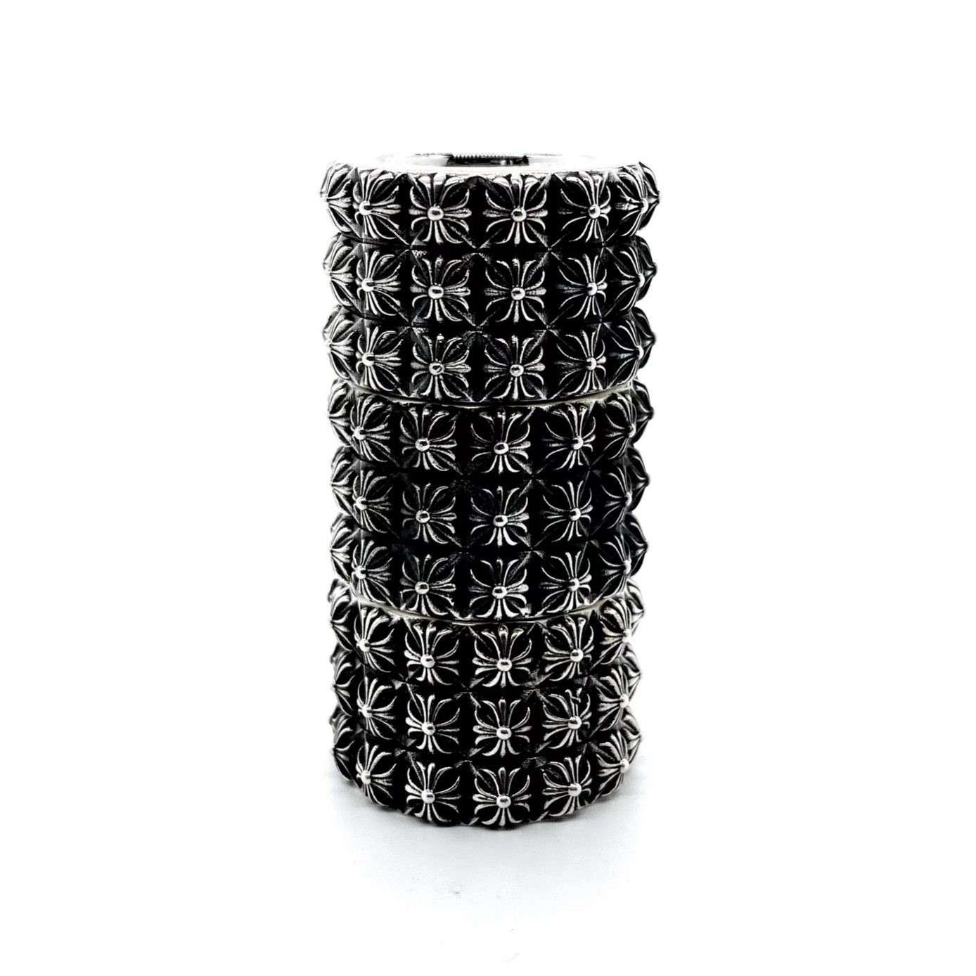 CHROME HEARTS Three-layer cross flower ring（CHROME HEARTS 279）
