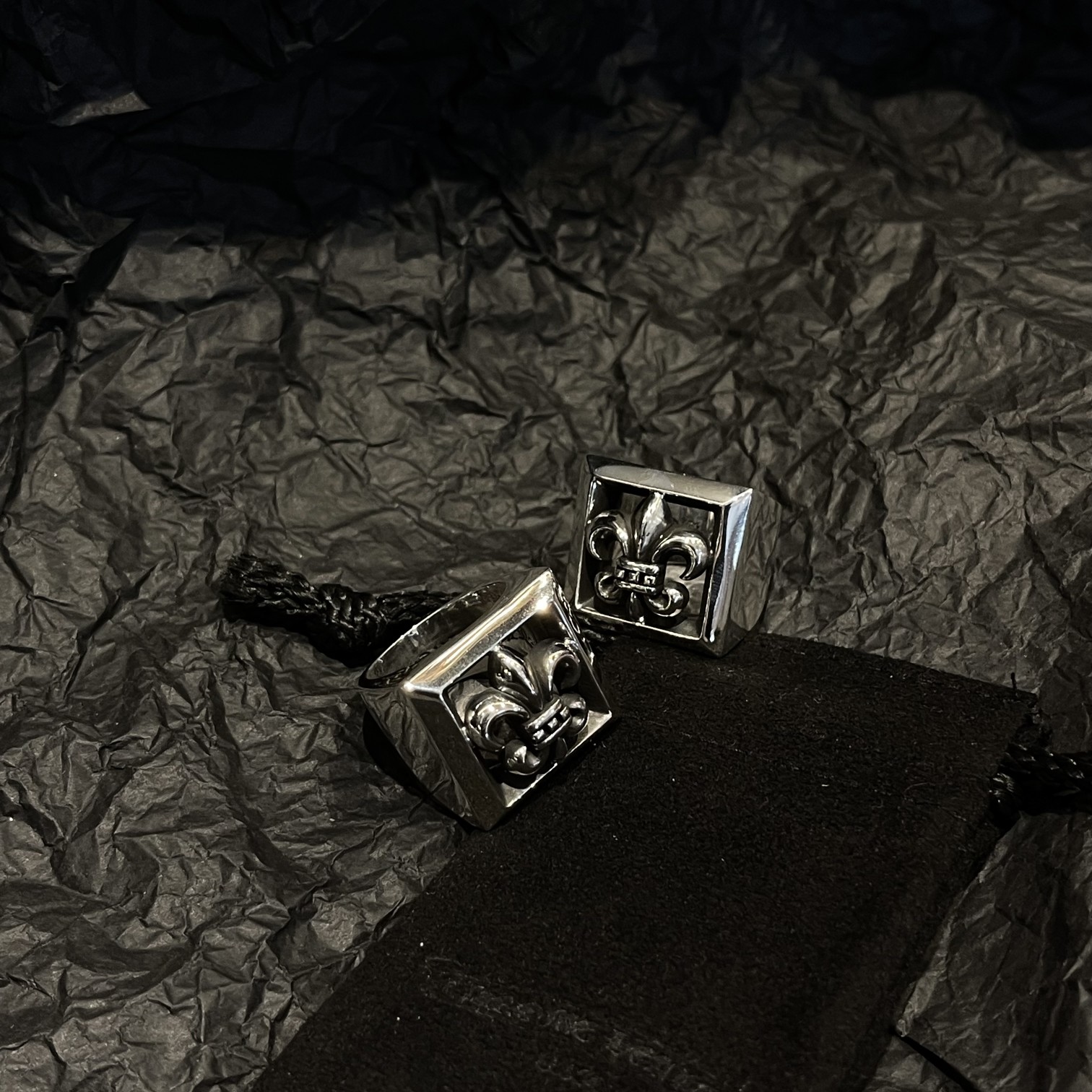 CHROME HEARTS Square Hollow Ring（CHROME HEARTS 271）