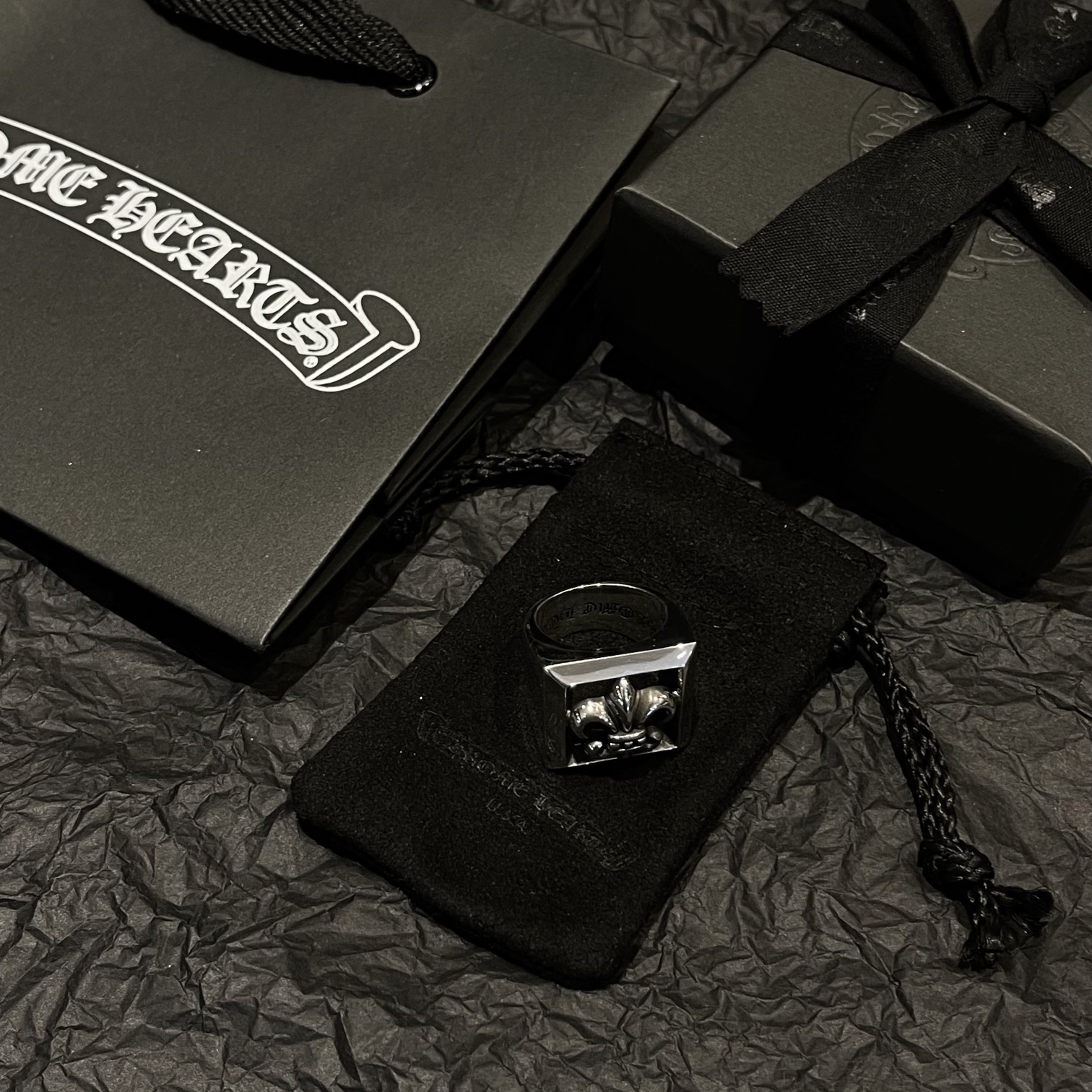 CHROME HEARTS Square Hollow Ring（CHROME HEARTS 271）