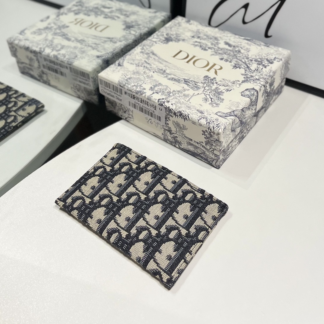 Dior Oblry Card Holder "Black"（2CACH068YKY_H28E）