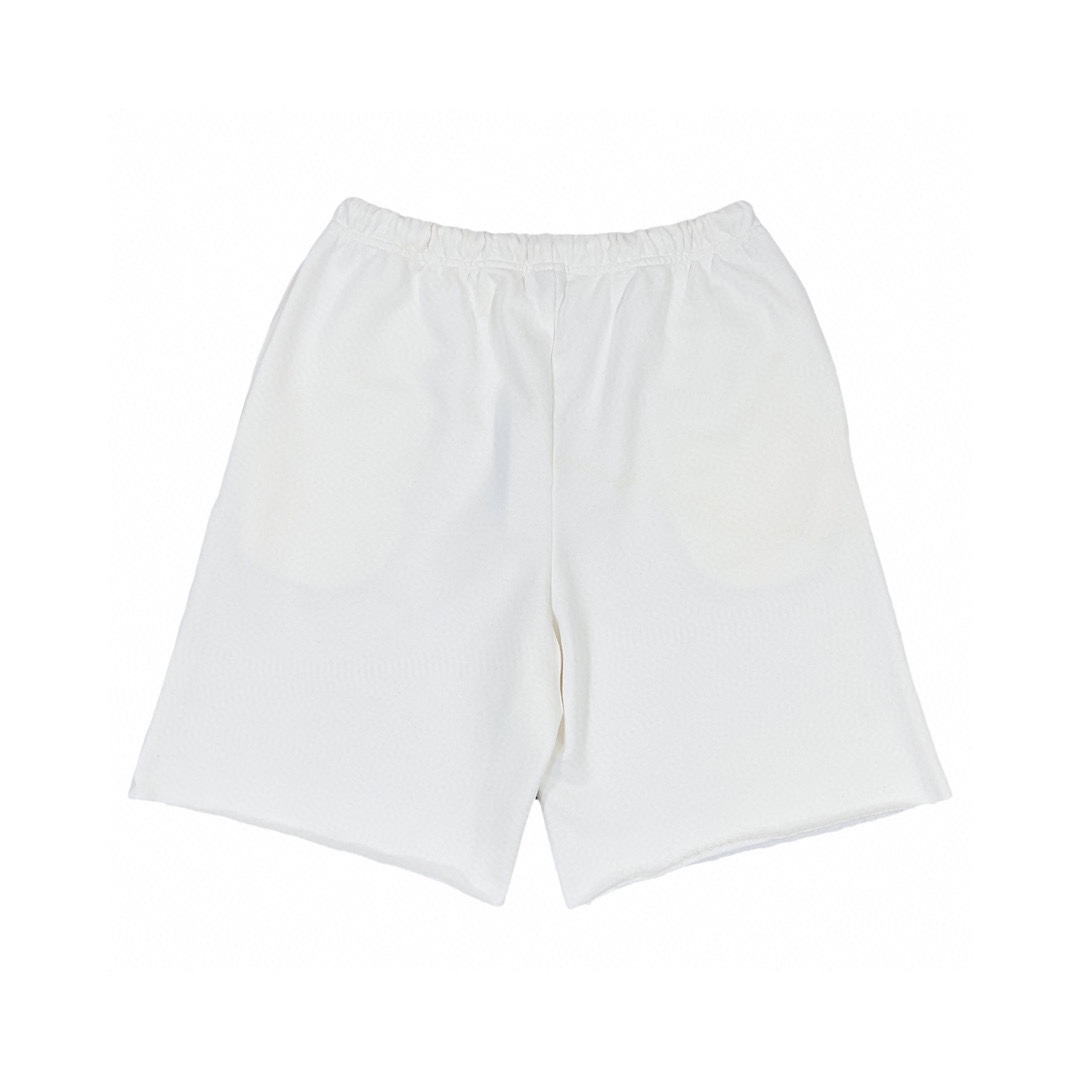 CELINE Loose Celine Shorts In Cotton Fleece "Off White/Black"（2Z156670Q-01OB）