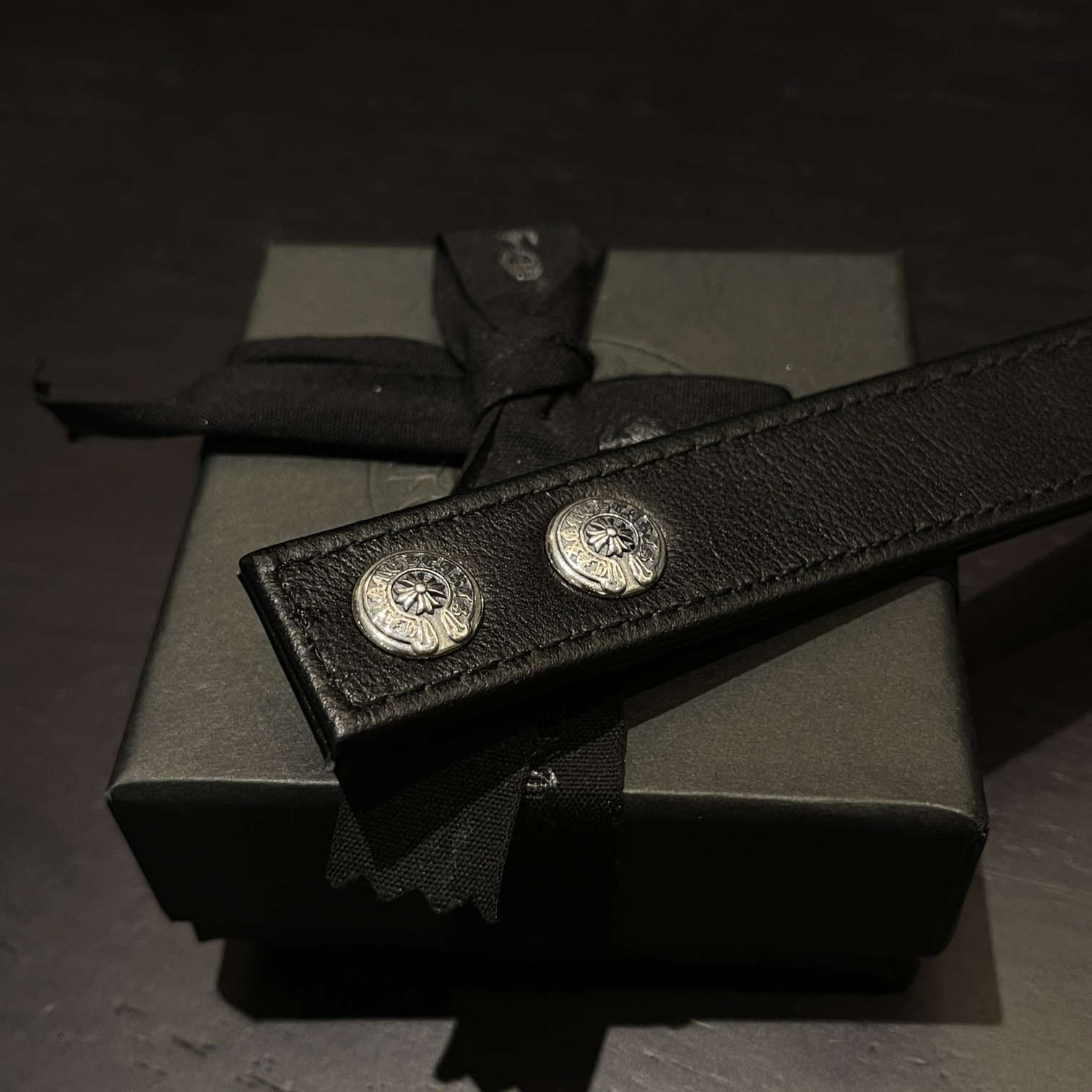 Chrome Hearts Three Elements Leather Bracelet（CHROME HEARTS 347）