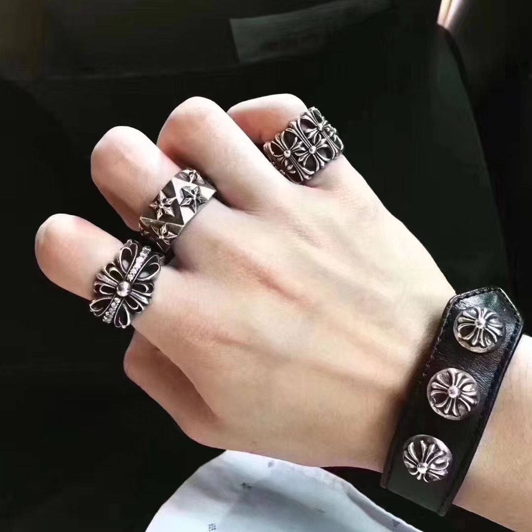 Chrome Hearts Cross Leather Bracelet（CHROME HEARTS 349）