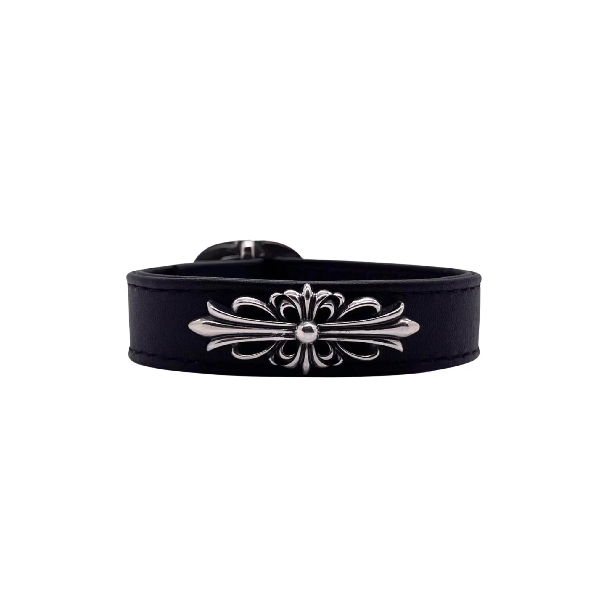 Chrome Hearts Iris Leather Bracelet（CHROME HEARTS 348）
