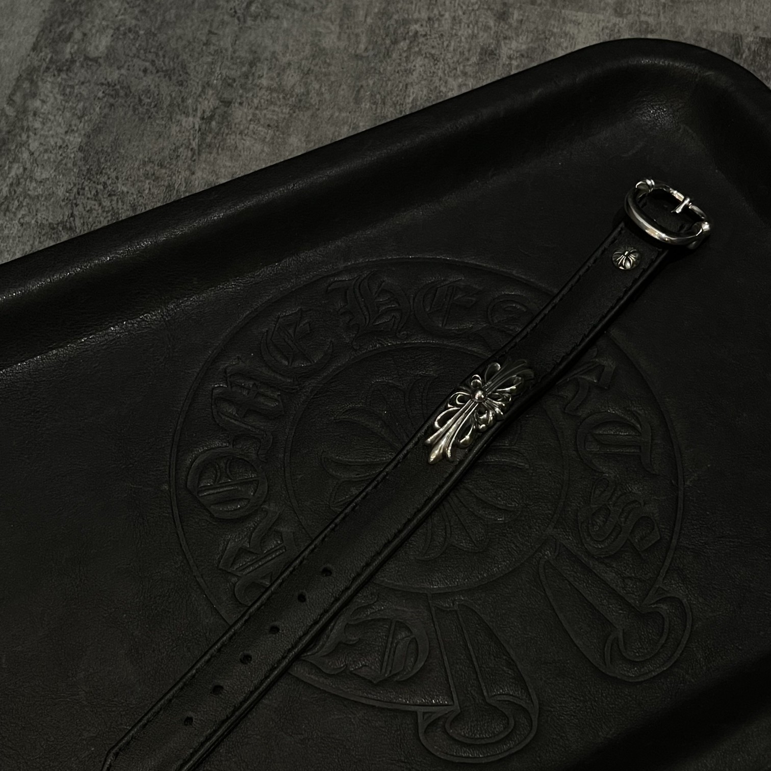 Chrome Hearts Iris Leather Bracelet（CHROME HEARTS 348）