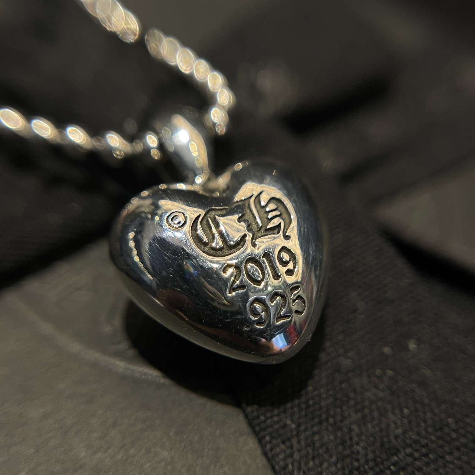 Chrome hearts cross heart necklace（CHROME HEARTS 302）
