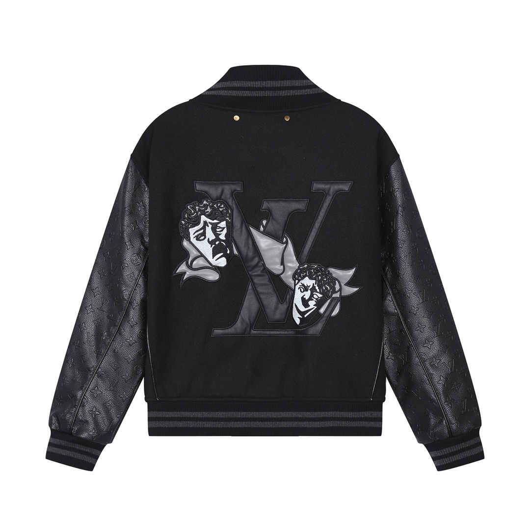 Louis Vuitton SS22 Baseball Jacket Men's Black（1AA7EQ）