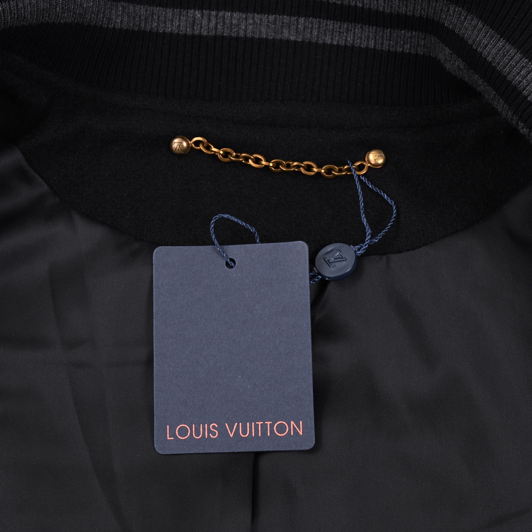 Louis Vuitton SS22 Baseball Jacket Men's Black（1AA7EQ）