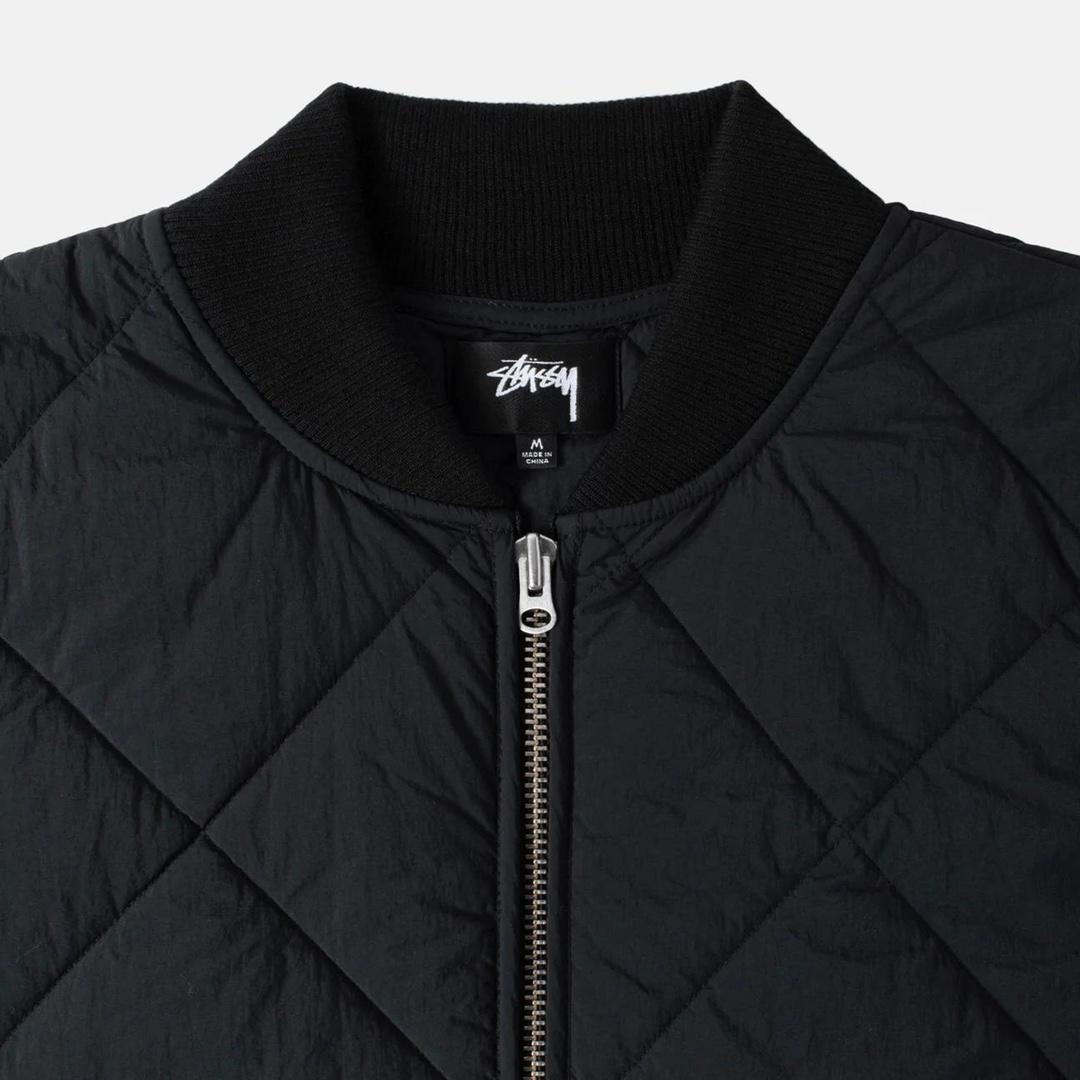Stussy Dice Quilted Liner Jacket "Black"（115652）