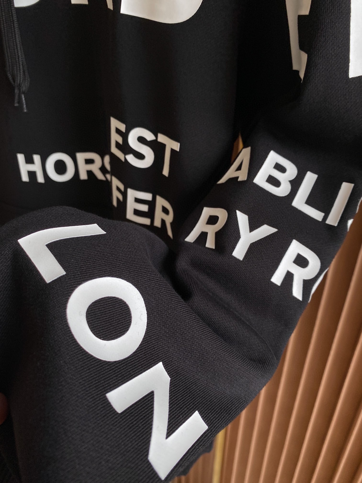 Burberry SS22 Horseferry letter print hooded sweatshirt（80407671）