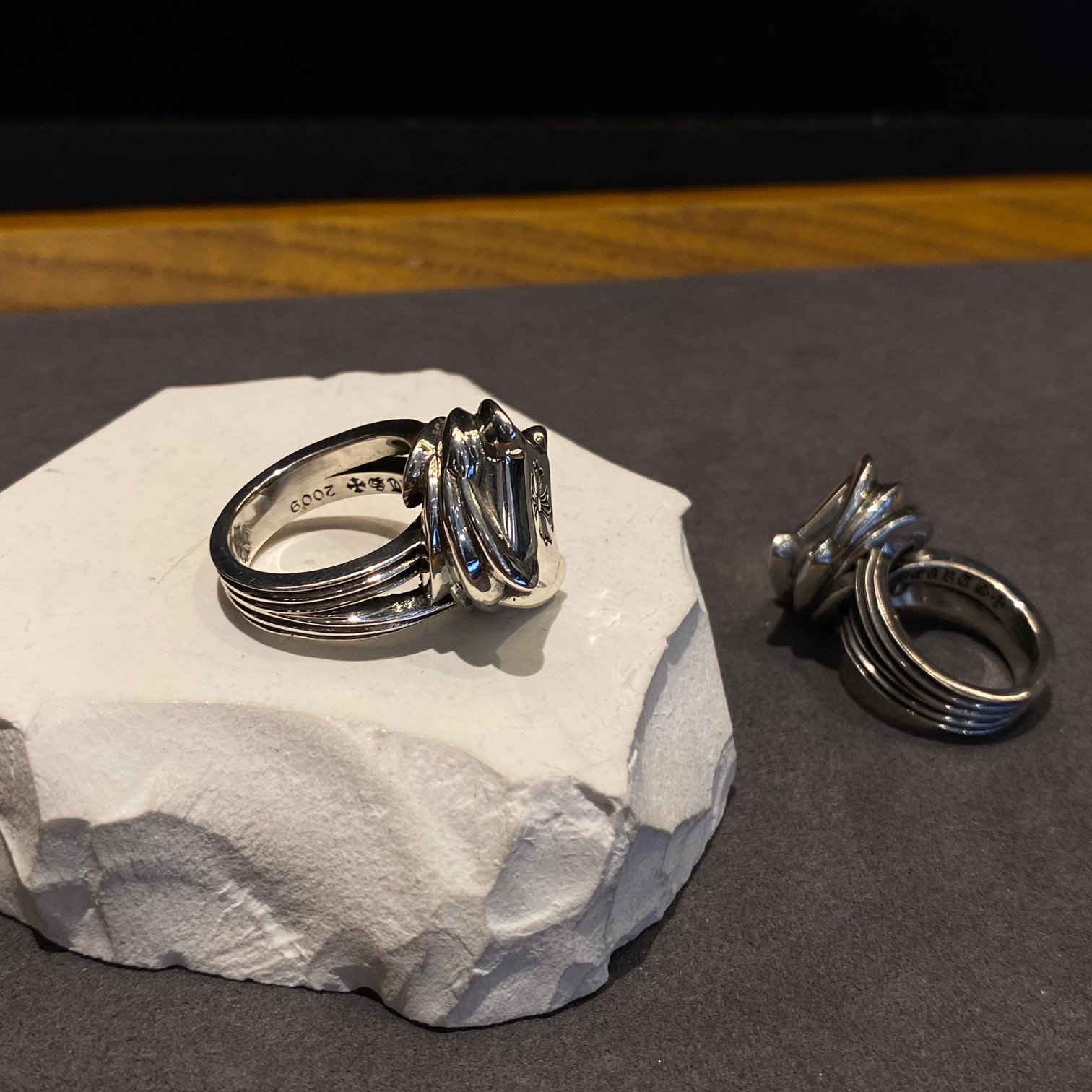 CHROME HEARTS diamond fleur-de-lis ring（CHROME HEARTS 267）