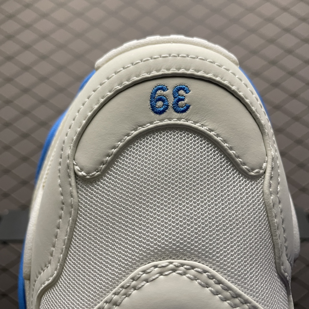 Balenciaga × adidas Triple S "White Blue"（IF0167）