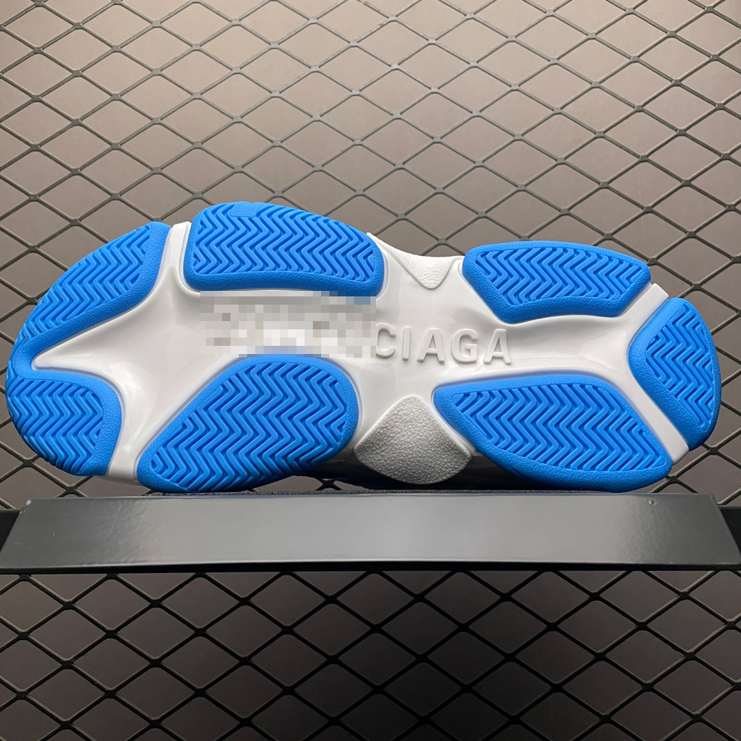 Balenciaga × adidas Triple S "White Blue"（IF0167）